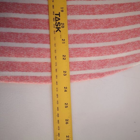 My Style Ladies Size XL Red & White Striped V-neck Terry Cloth Lined Hoodie - Picture 11 of 11